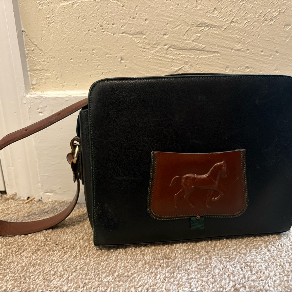 Equestrian leather bag — Walter Katten